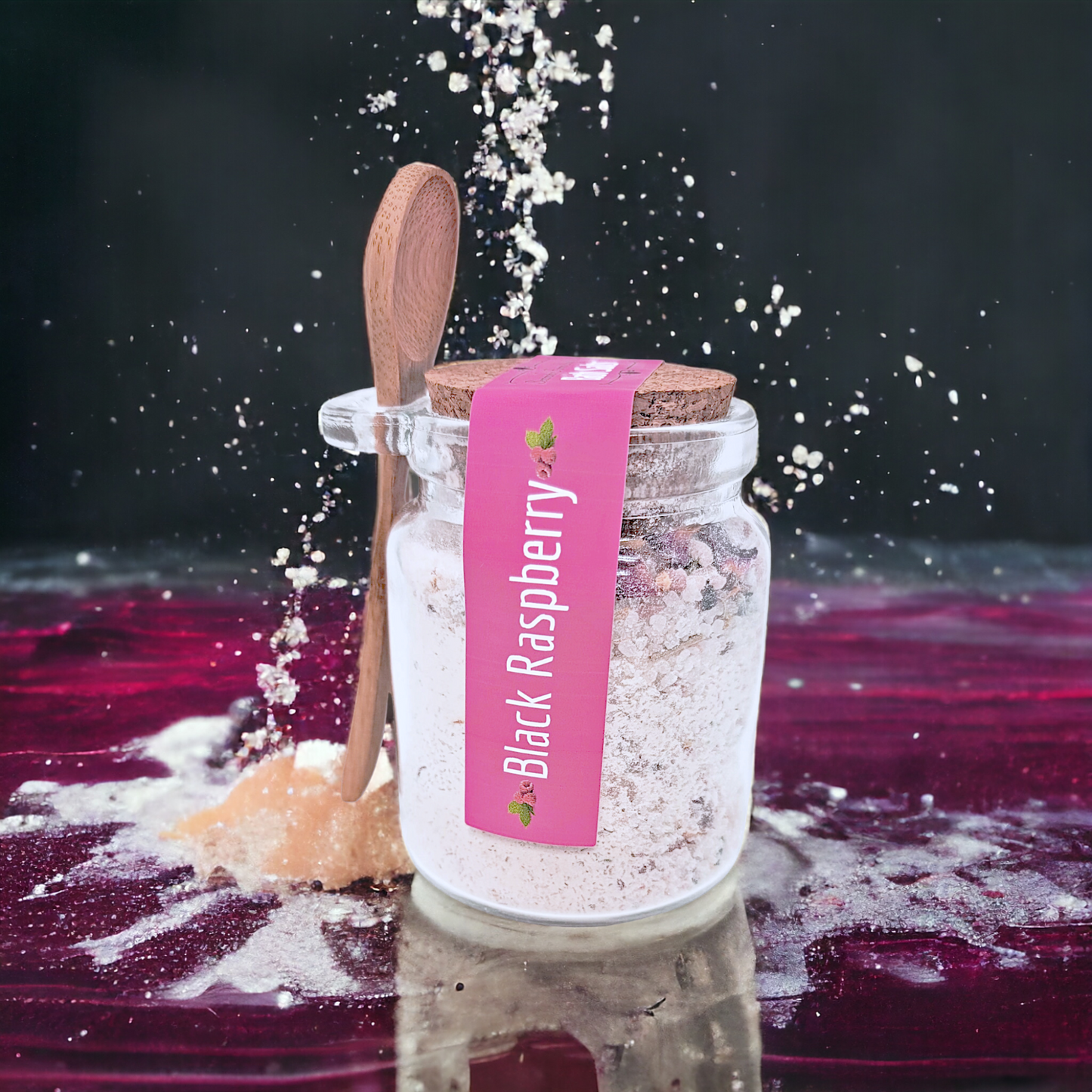 Black Raspberry Salt Soak – Fruity Mineral Bath & Foot Soak