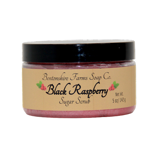 Black Raspberry Sugar Scrub – Exfoliating Natural Body Polish