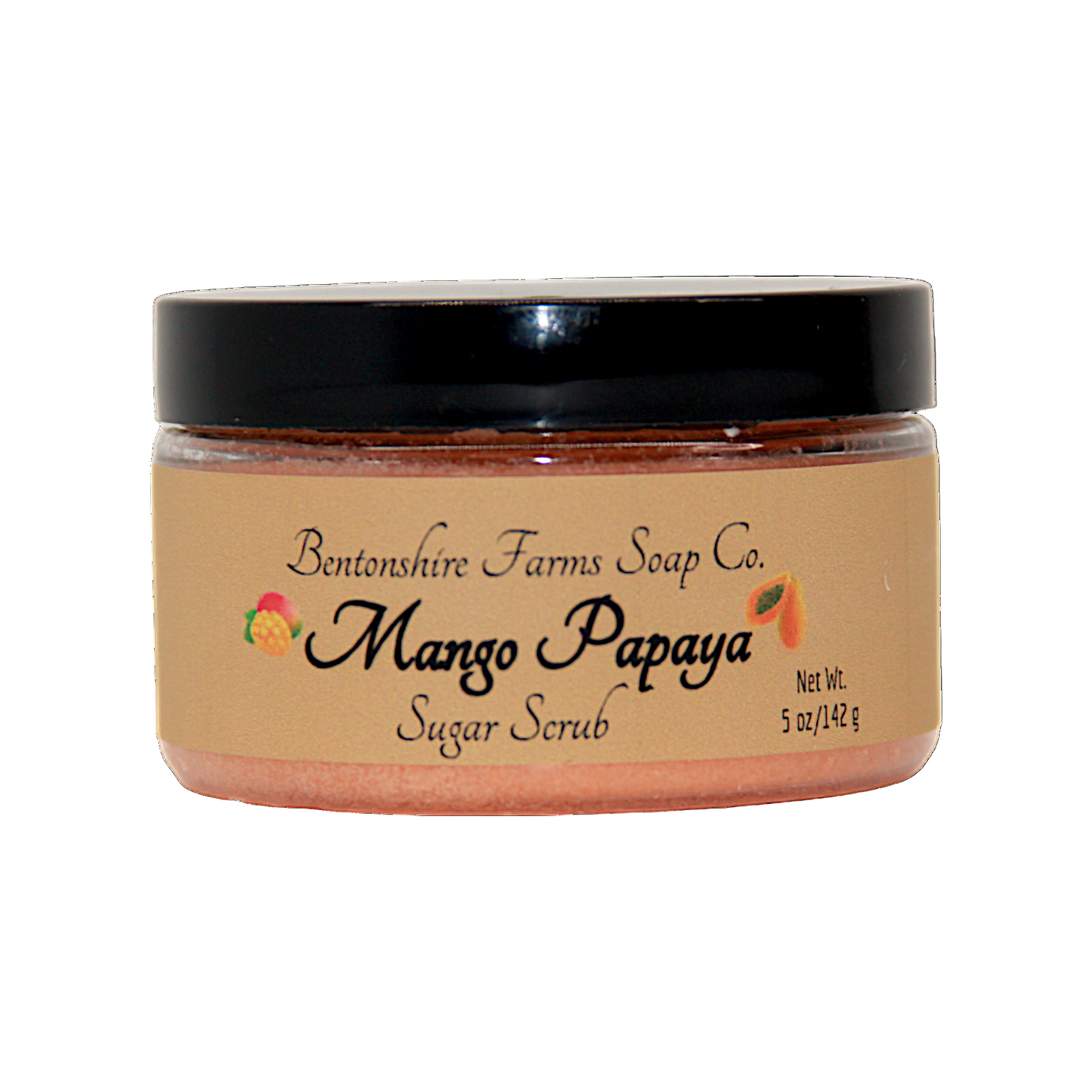 Mango Papaya Sugar Scrub – Emulsified Body Polish in Fan-Favorite Scent
