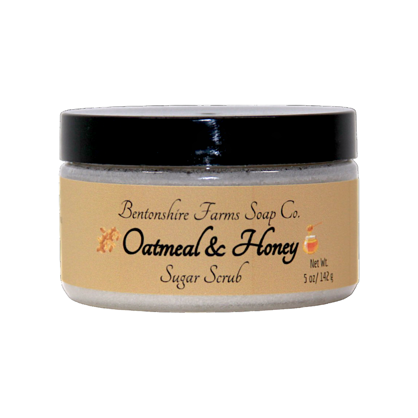 Oatmeal & Honey Sugar Scrub – Soothing Natural Body Exfoliant