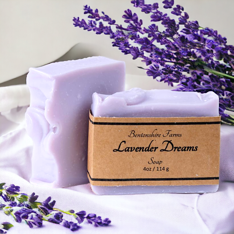 Lavender Dreams Vegan Soap – Calming Bar with Real Lavender Oil