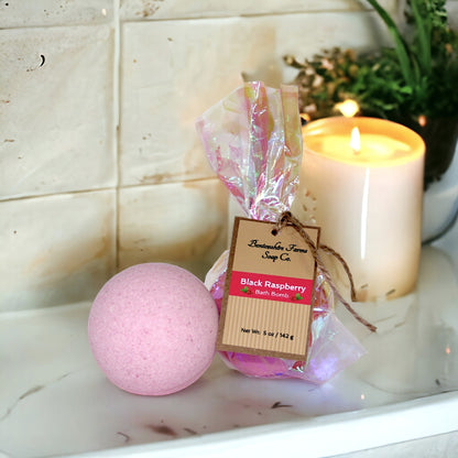 Black Raspberry Bath Bomb