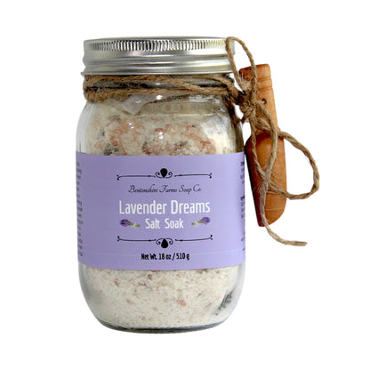 Lavender Dreams Salt Soak – Calming Bath & Foot Soak with Essential Oil